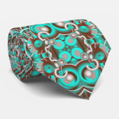 円形天の同心円パターン(の模様が)ある ネクタイ (ロール)