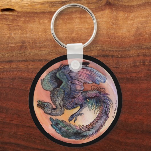 円形始祖鳥 キーホルダー (裏面)