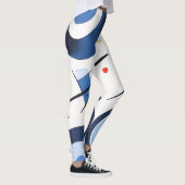 円形寸法ダンス抽象芸術 レギンス (右)