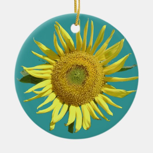 円形希望のクリスマスのオーナメント- セラミックオーナメント (正面)