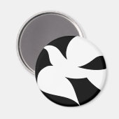 円形平和鳩 マグネット (正面/裏面)