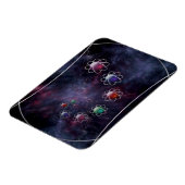 円形推論フレキシブルマグネット マグネット (左側)