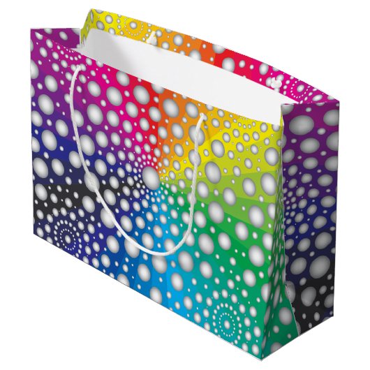 円形曼荼羅2 ラージペーパーバッグ (裏面アングル)