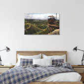 円形橋太平洋鉄道ビュー キャンバスプリント (インサイチュ (寝室))