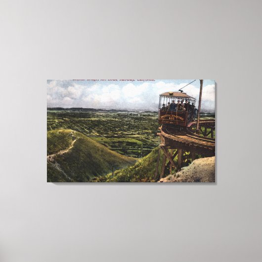 円形橋太平洋鉄道ビュー キャンバスプリント (正面)