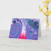 円形機関車庫の平和挨拶状 カード (黄色い花)