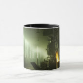 円形機関車庫の機関車 マグカップ (中央)