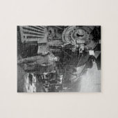 円形機関車庫Galsのヴィンテージ機関車 ジグソーパズル (横)