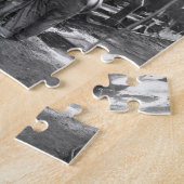 円形機関車庫Galsのヴィンテージ機関車 ジグソーパズル (側面)