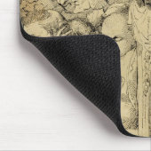 円形浮彫りのまわりで組み立てられる文学的なキャラクター マウスパッド (コーナー)