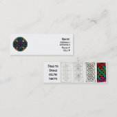 円形浮彫りのプロフィールカード スキニー名刺 (正面/裏面)