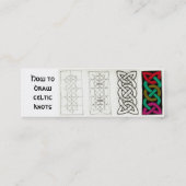 円形浮彫りのプロフィールカード スキニー名刺 (裏面)