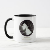 円形浮彫りのポートレート マグカップ (左)