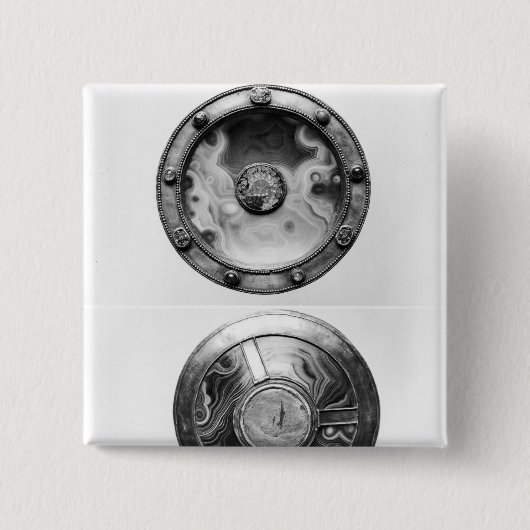 円形浮彫りの描写を用いるPatenは持続します 缶バッジ (正面)