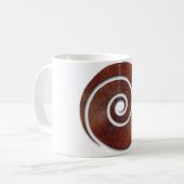 円形浮彫りの螺線形のマグ コーヒーマグカップ (正面左)