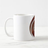 円形浮彫りの螺線形のマグ コーヒーマグカップ (左)