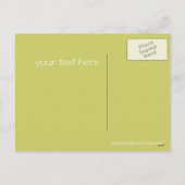 円形渦巻形の花カスタマイズ- シーズンポストカード (裏面)