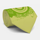 円形渦巻形の花カスタマイズ-  ネクタイ (ロール)