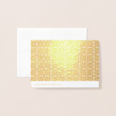 円形状継目なしパターン 箔カード (裏面封筒付き)