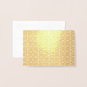円形状継目なしパターン 箔カード (封筒付き正面)
