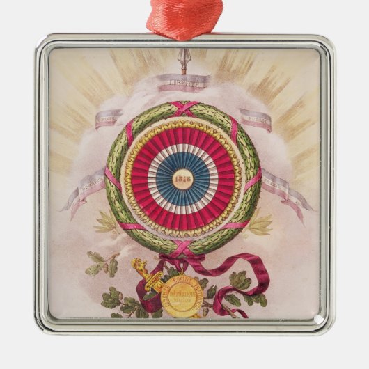 円形章、1848年の紋章 メタルオーナメント (正面)