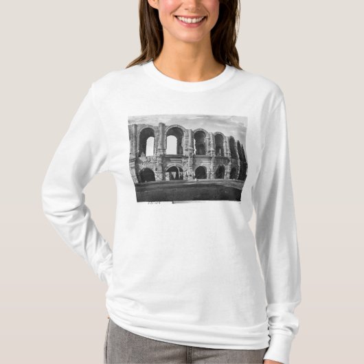 円形競技場の外観 Tシャツ (正面)