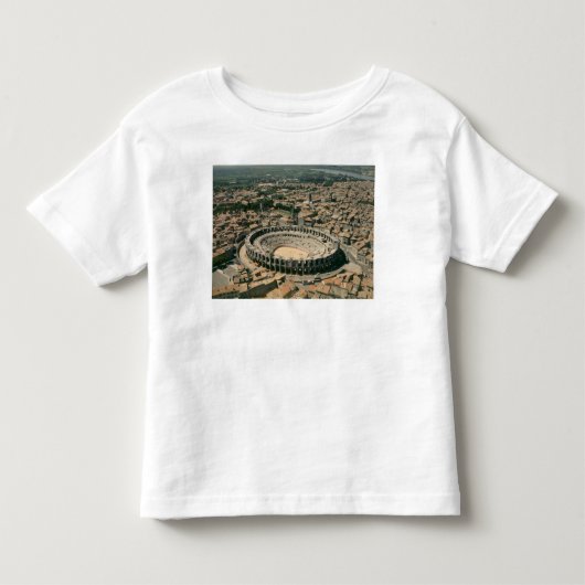 円形競技場の空中写真 トドラーTシャツ (正面)