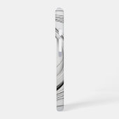 円形線アート iPhone 16ケース (左側面)