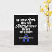 円形脱毛症に負けない髪の戦士 ウィッグで乗り越えた生存者 カード (黄色い花)