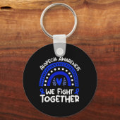 円形脱毛症啓発 Fight Together 円形脱毛症  キーホルダー (正面)