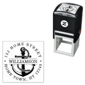 円形航海のいかり差出人住所 セルフインキングスタンプ (インサイチュ)