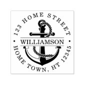 円形航海のいかり差出人住所 セルフインキングスタンプ (デザイン)