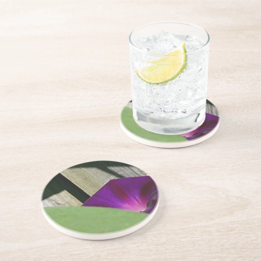 円形花柄 コースター (側面)