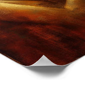 円形芸術的の物を持つ女性のポー ポスター (角)