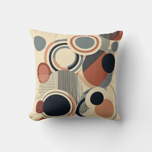 円形調和枕 クッション (正面)