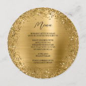 円形金ゴールドグリッター及び箔 メニュー (正面)