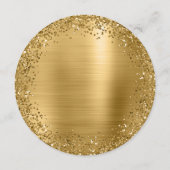 円形金ゴールドグリッター及び箔 メニュー (裏面)