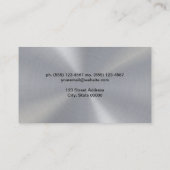 円形金属銀シート 名刺 (裏面)