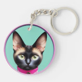 円形鏡 キーホルダー (裏面)