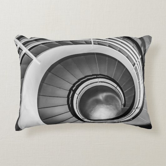 円形階段BW アクセントクッション (正面)