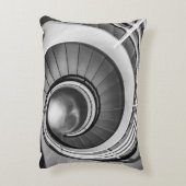 円形階段BW アクセントクッション (裏面(縦))