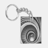 円形階段BW キーホルダー (正面左)