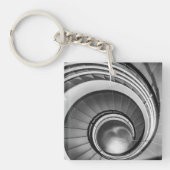 円形階段BW キーホルダー (正面)