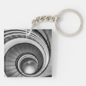 円形階段BW キーホルダー (裏面)