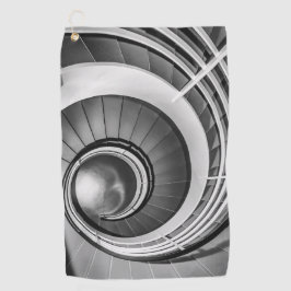 円形階段BW ゴルフタオル