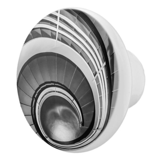 円形階段BW セラミックノブ (右)