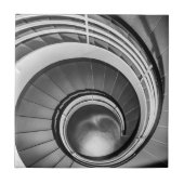 円形階段BW タイル (正面)