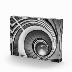 円形階段BW フォトブロック
