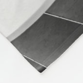 円形階段BW フリースブランケット (角)