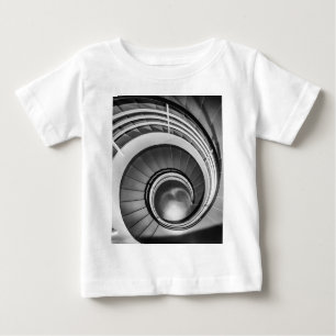 円形階段BW ベビーTシャツ